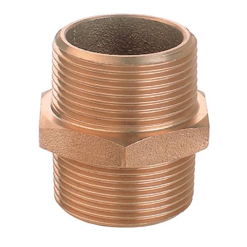 Guidi dubbele nippel brons 2 1/2″