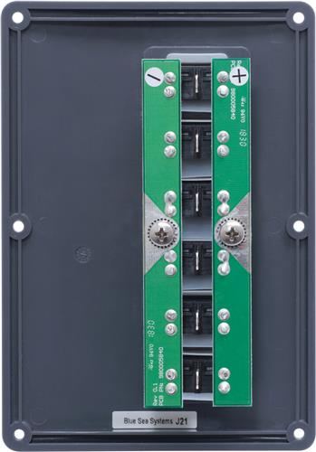Blue Sea Systems paneel schakelaar H2O CB 6 posities grijs (vervangt 4322B-BSS)