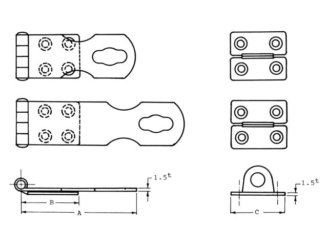 Talamex RVS overvalsluiting 91 mm 43456091