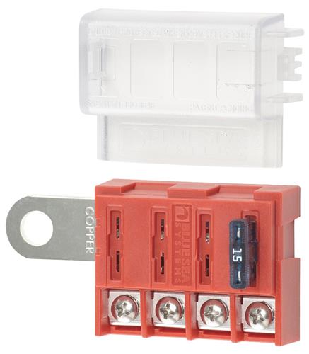 Blue Sea Systems zekeringblok ST-blade 4 circuits batterijterminal
