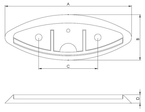 Hollex kikker opklapbaar 190mm