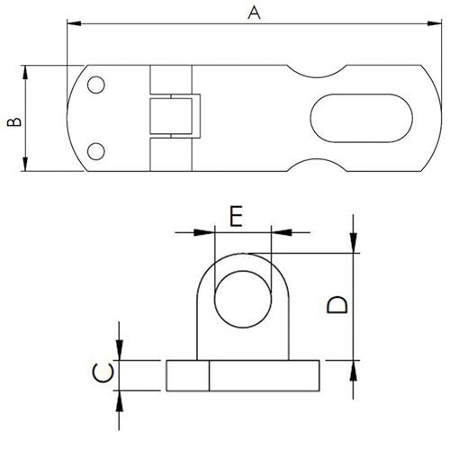 Hollex slotoverval 90x25,5mm