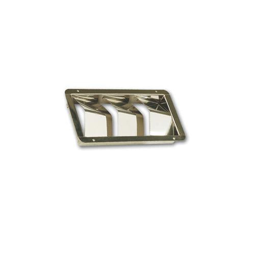 Hollex ventilatierooster rvs 3-gats