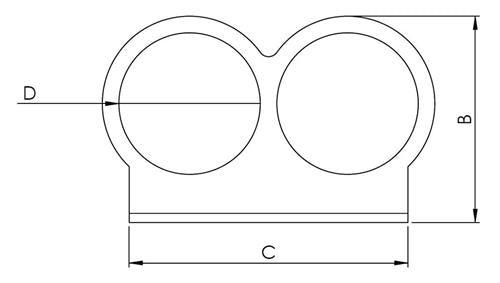 Hollex bekerhouder dubbel 102x138mm