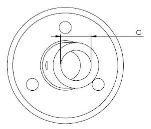 Hollex vlaggenstokhouder 25mm met draaiknop