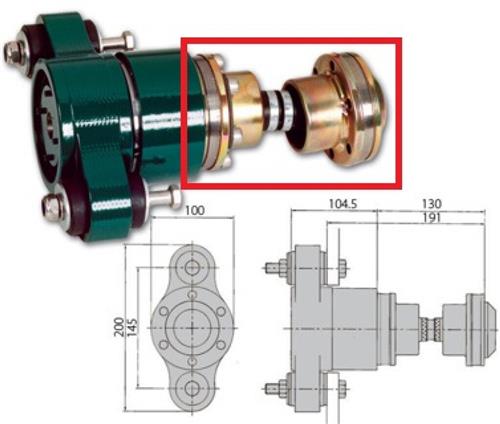 Aquadrive homokineetkoppeling type CV05