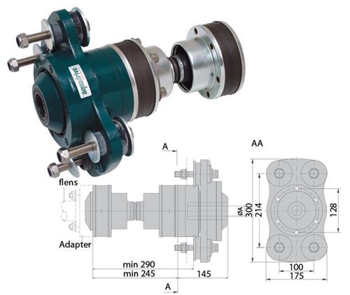 Aquadrive homokineet verlengd CV30