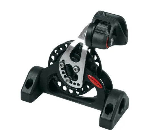 Ronstan ratelblok pivoterend low lead met klem RF72175