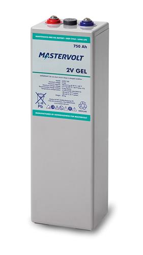6x MVSV 750Ah GEL 2V, inclusief 1x verpakking