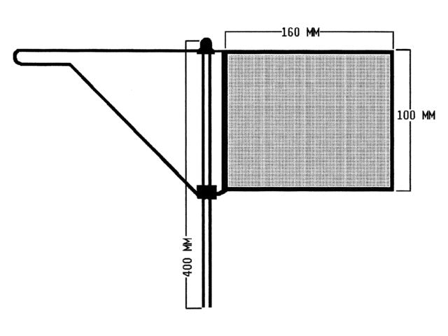 Talamex Windvaan 160 x 100 mm groot