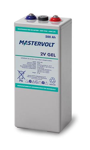 24x MVSV 500Ah GEL 2V, inclusief 2x verpakking