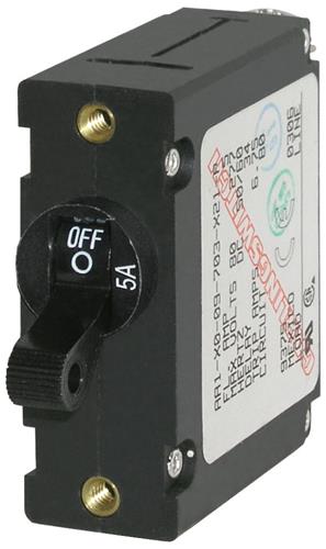 Blue Sea Systems stroomonderbreker A-Series enkele pool schakelaar 5A zwart
