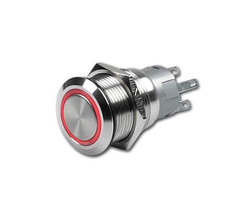 CZOne drukknop moment (Aan)-Uit 3,3V rode LED