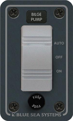 Blue Sea Systems paneel H2O 12/24VDC lenspomp x1 verticaal (vervangt 8263B-BSS)