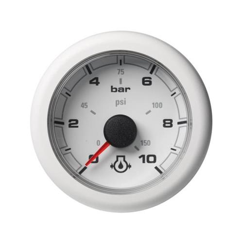 Veratron OceanLink motoroliedrukmeter 10bar 12/24V 52mm wit