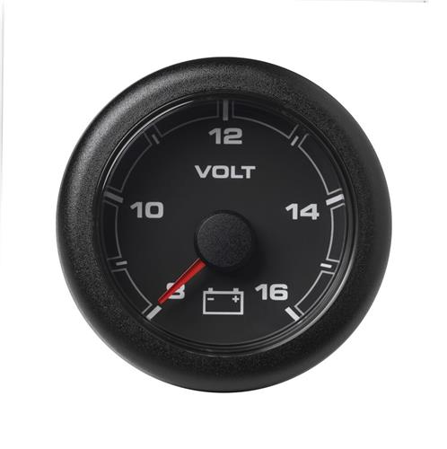 Veratron OceanLink voltmeter 8-16V 52mm zwart