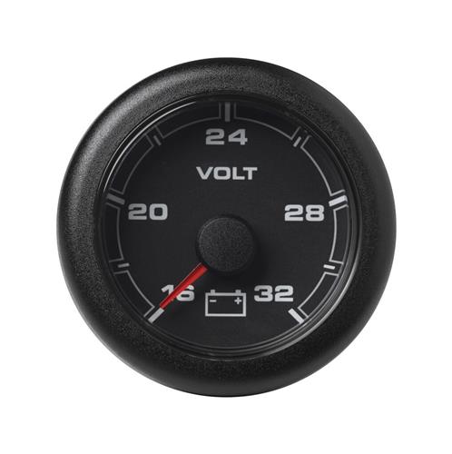 Veratron OceanLink voltmeter 16-32V 52mm zwart