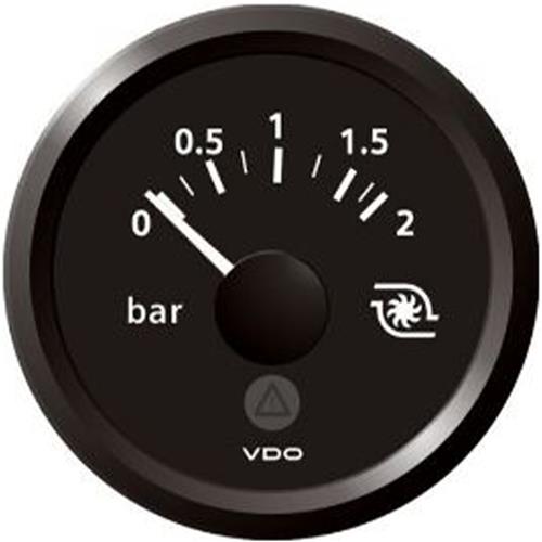 Veratron ViewLine Black turbo drukmeter 0-2bar TB 52mm