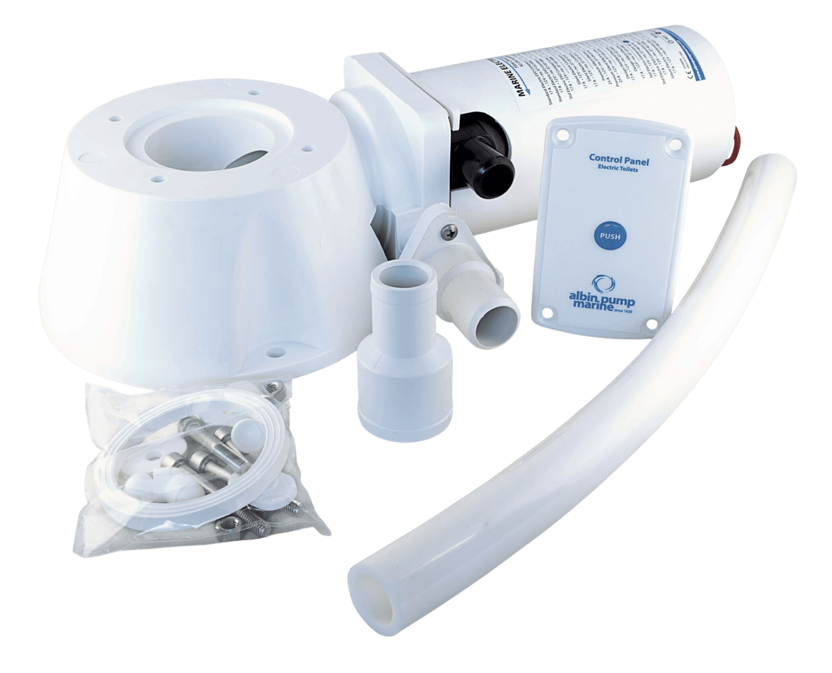 Albin Pump Marine Conversiekit naar elektrisch toilet standaard 24 V
