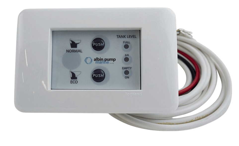 Albin Pump Marine Schakelpaneel elektrisch ECO flush