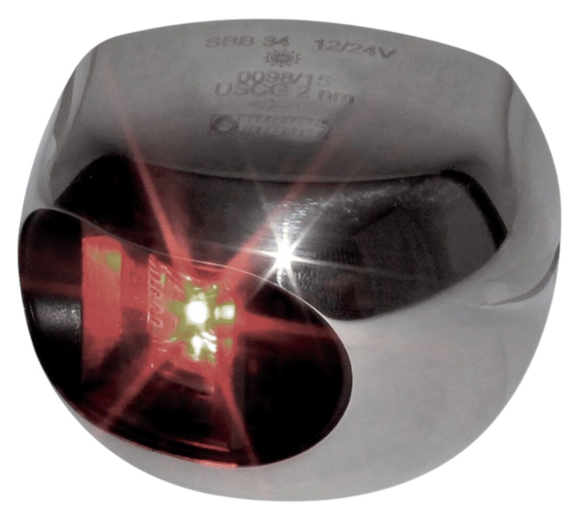 Aqua Signal Serie 34 led bakboord rvs