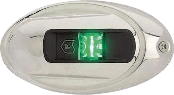 Stuurboordlicht led Lightarmor verticaal ovaal rvs