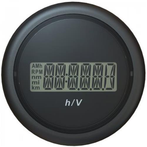 Veratron ViewLine Black urenteller/voltmeter LCD 9-48V RB 52mm