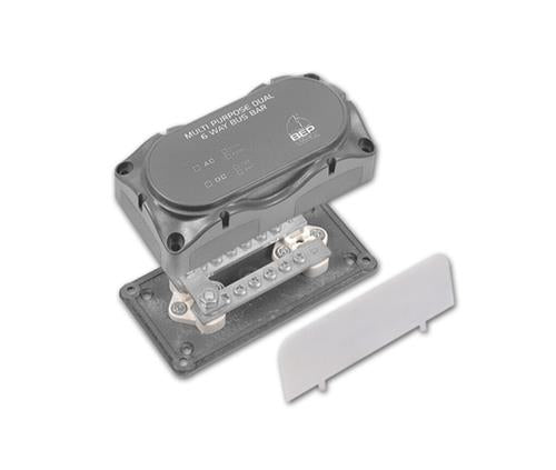 BEP Marine bus bar single 6 output 2 input stud 100A