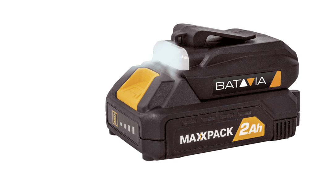 18V USB lader + zaklamp Past op alle Maxxpack 18V accu's