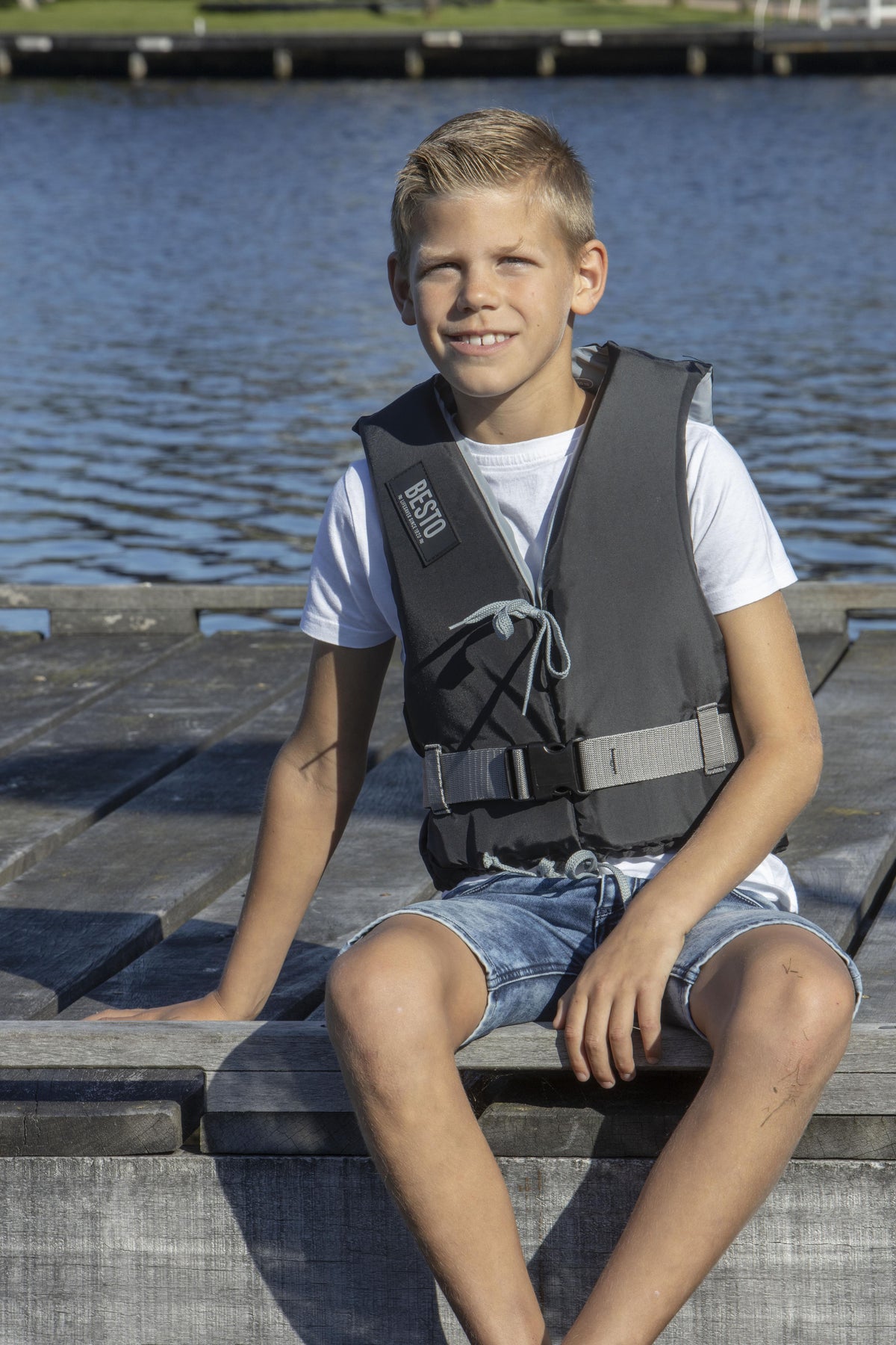 Besto Dinghy drijfvest zwart 50 N maat S