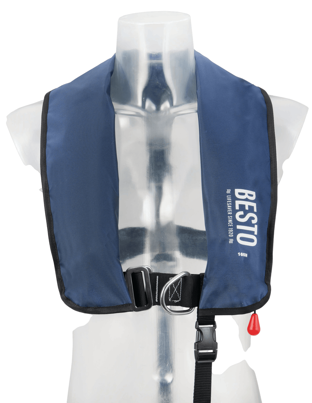 Besto handbediend reddingsvest 165 N zonder harnas zwart