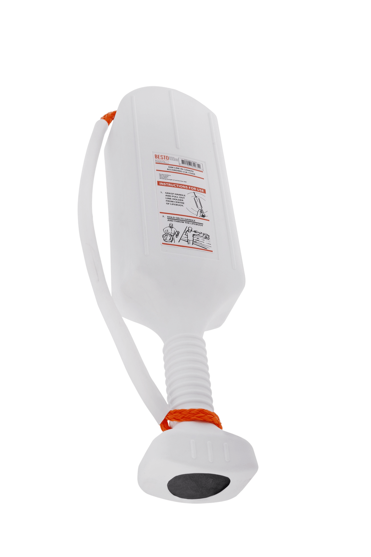 Besto werplijn 30 m in houder, conform LSA-code