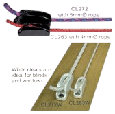 Clamcleat micro-lijnklem zwart nylon 1-4 mm (set van 2) CL263