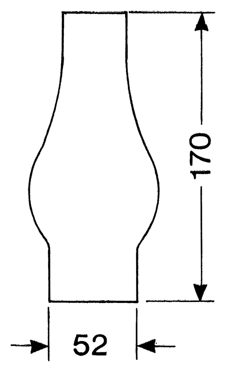 Lampeglas 2 ligne 170mm