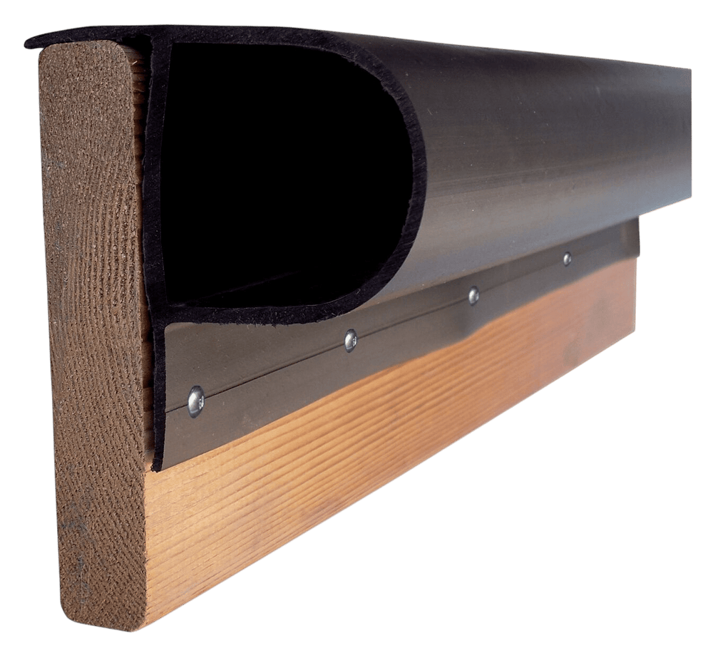Steigerstootrand p-profiel zwart 2.4m