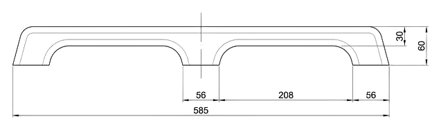 Eude handrail 2-grepen