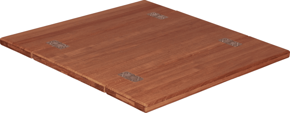 Eude Tafelblad teak 'wing' effen 33/66 x 65 cm