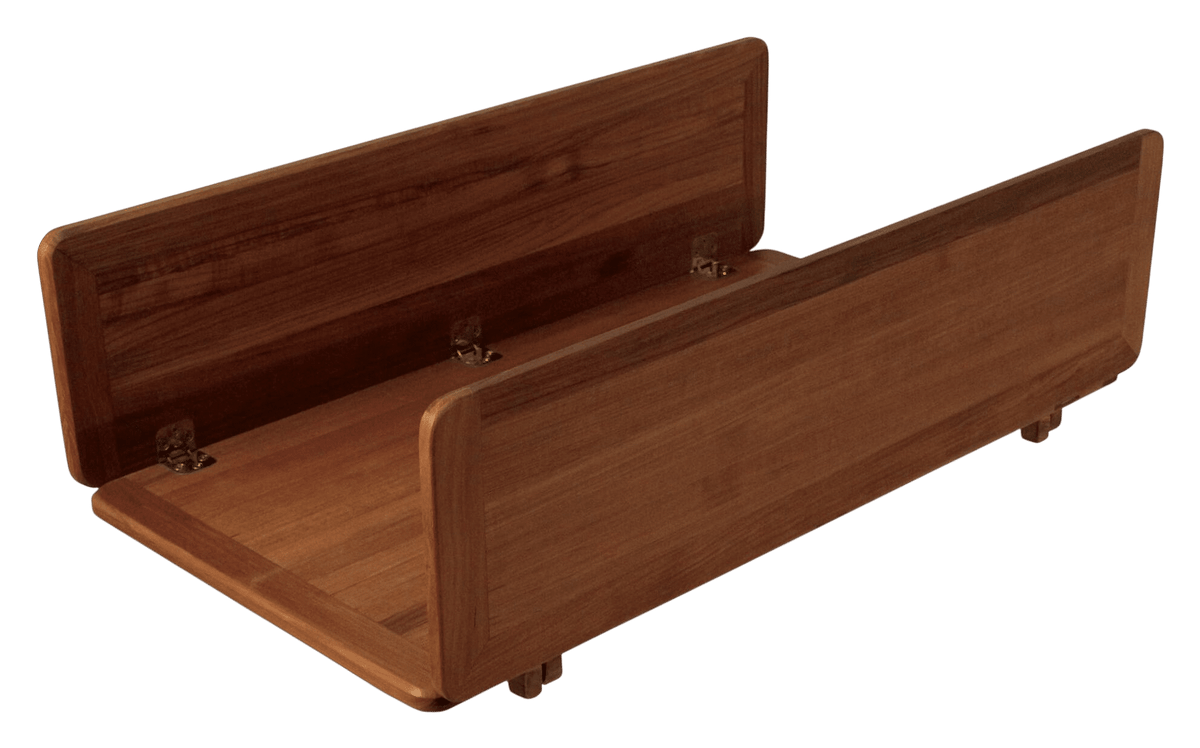 Eude Tafelblad teak 'wing' effen 33/66 x 65 cm