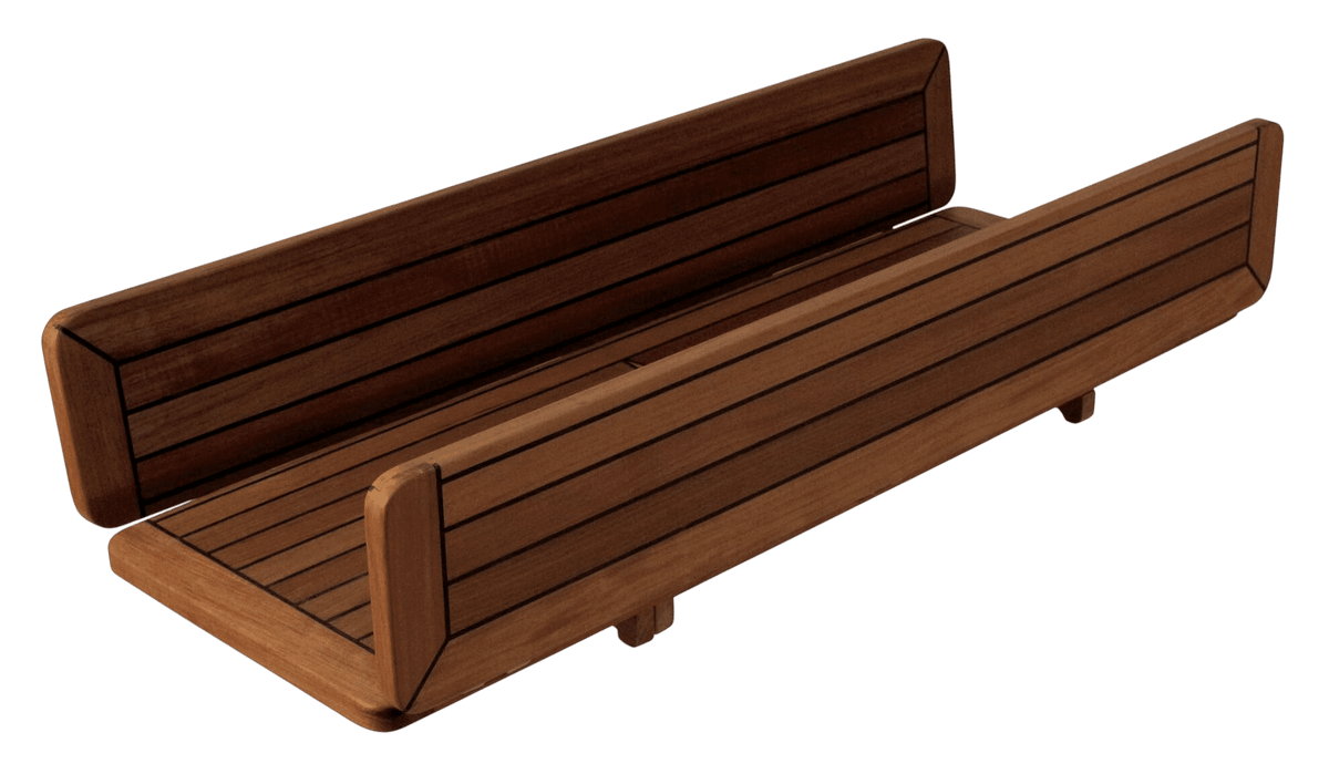 Eude Tafelblad teak 'wing' 34/68 x 60 cm