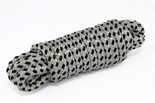 Hollex fenderlijn 12mm wit/zwart 16 strengen L=1,5mtr (2)