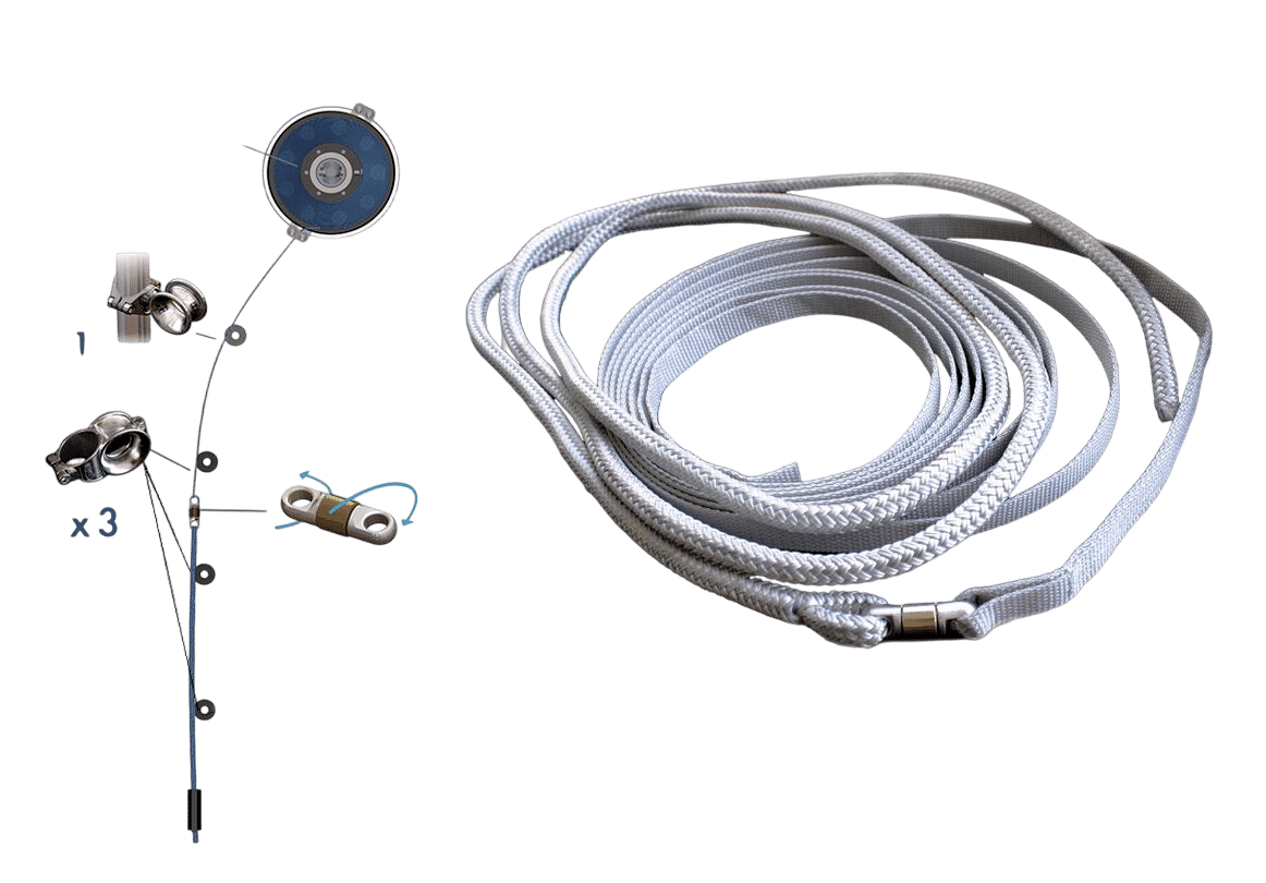 Facnor eindwartel voor Flatdeck rolreefsysteem FD210/FD230