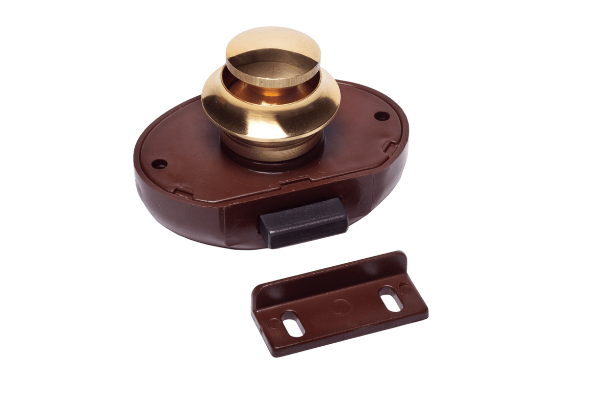 Foresti & Suardi Drukknopslot bruin deur 13 mm