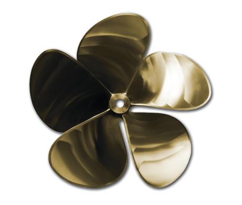 Nakashima GL592 propeller 5 blads-24″x23″-LH-MnBr-ø40x120
