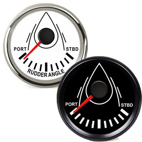 Hollex roerstandmeter wit/rvs 9-32V ø52mm