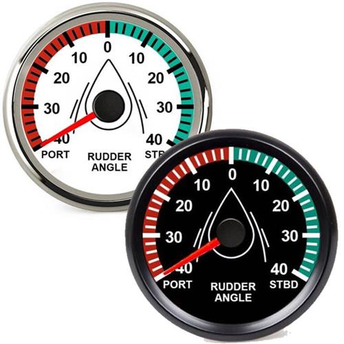 Hollex roerstandmeter wit/rvs 9-32V ø85mm