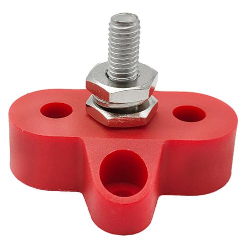 Hollex aansluitstud enkelvoudig M6 rood