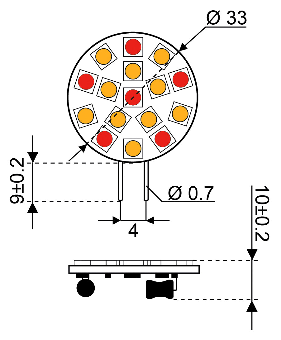 Talamex Ledlamp led16 10-30 V G4-side
