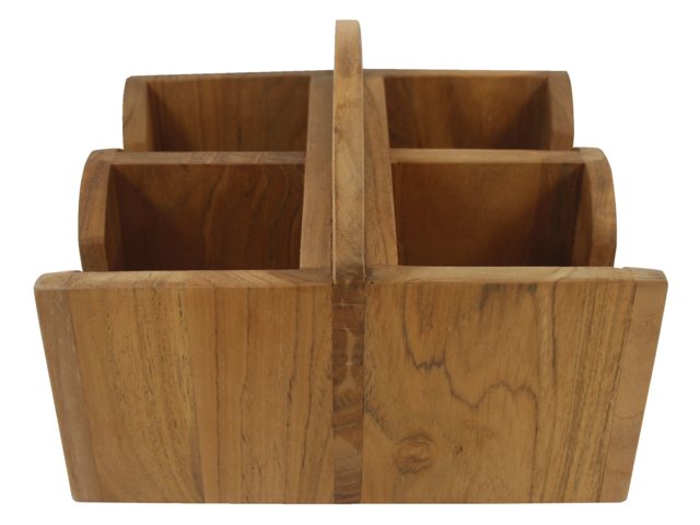 Eude Mok/bekerhouder quattro met handvat 20 x 21 x 15 cm