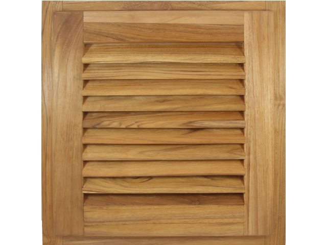 Louvre deur met frame vierkant 38.1x3.5x38.1cm