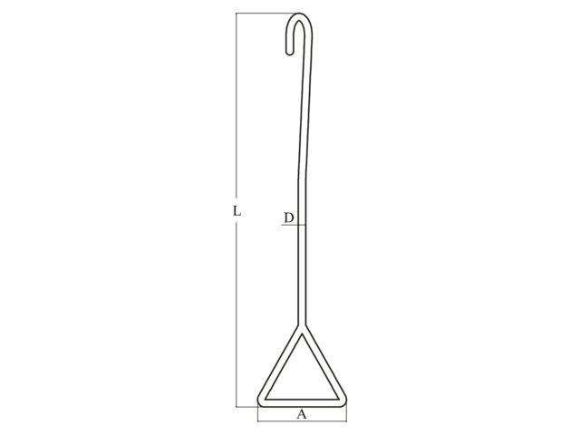 Talamex Sluishaak rvs316 75 cm